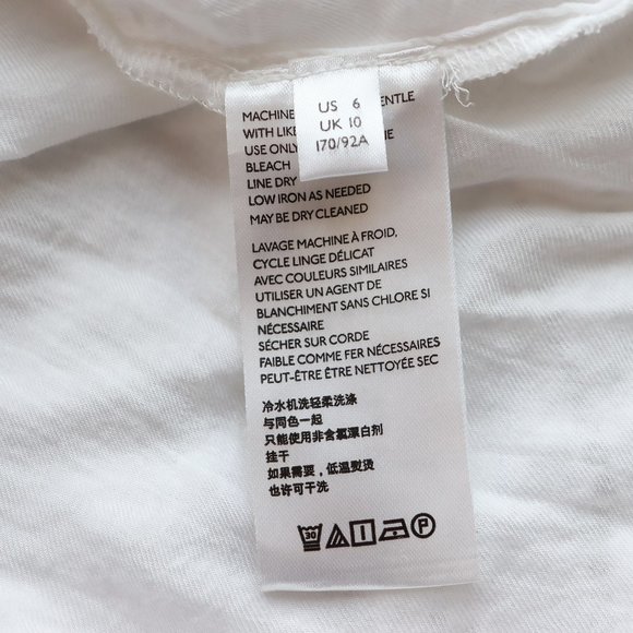 SOLD ANTHROPOLOGIE Eyelet Midi Dress White sz 6 - Picture 10 of 11